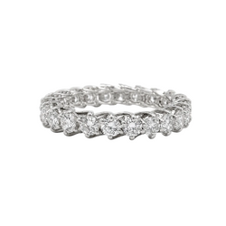 Bague Alliance en or blanc et diamants