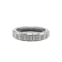 Bague Alliance CHOPARD "Ice Cube" en or blanc et diamants