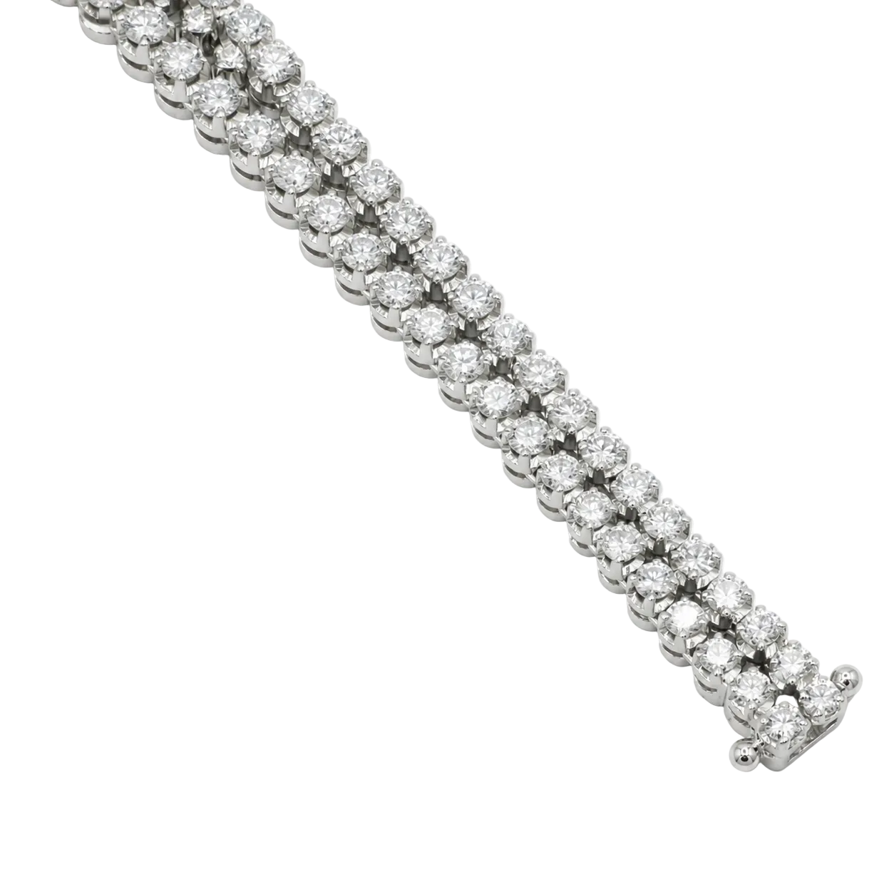 Bracelet Souple en or blanc et diamants