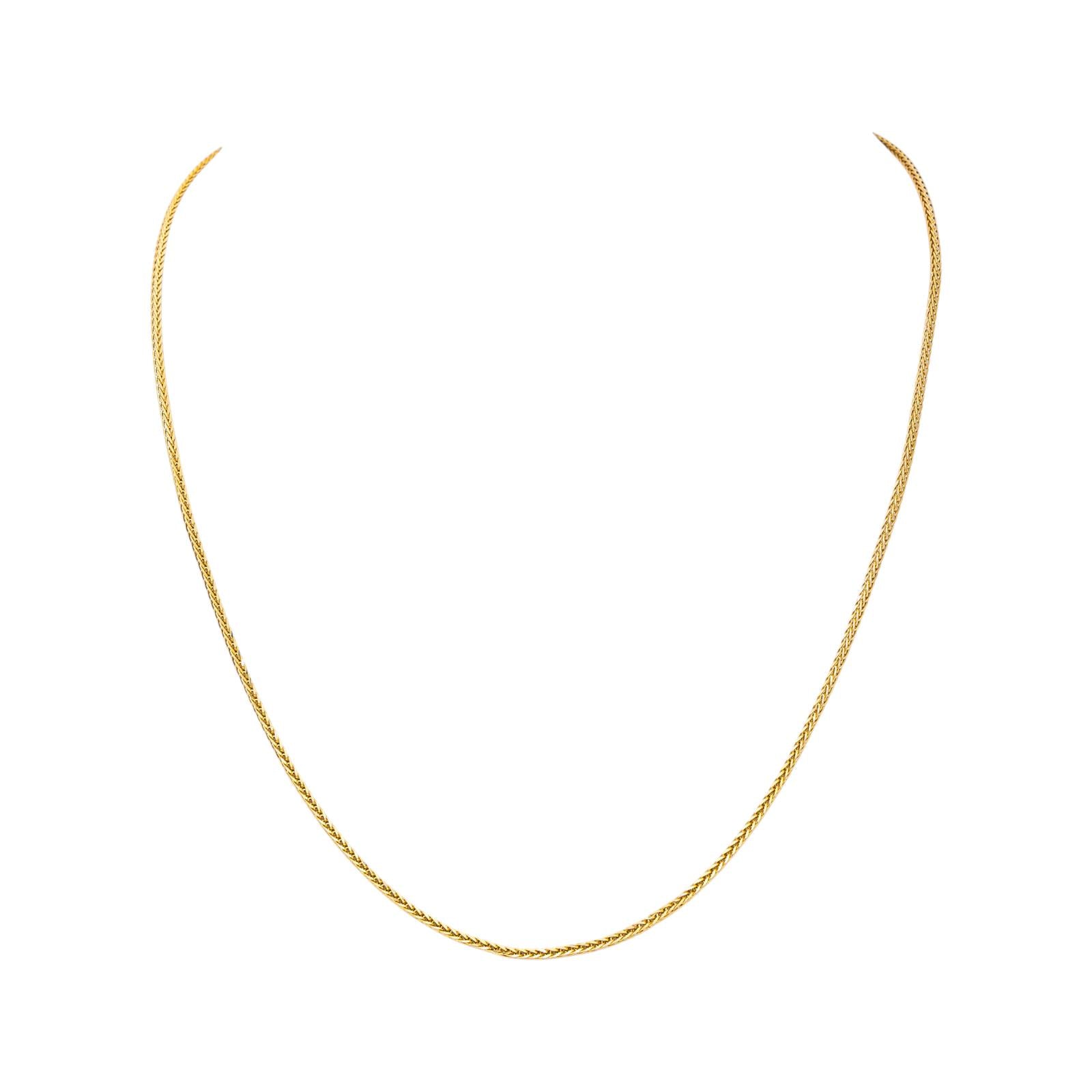 Collier Maille tressée Or jaune