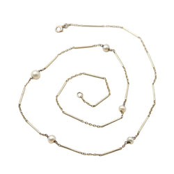 Collier Perles en or blanc
