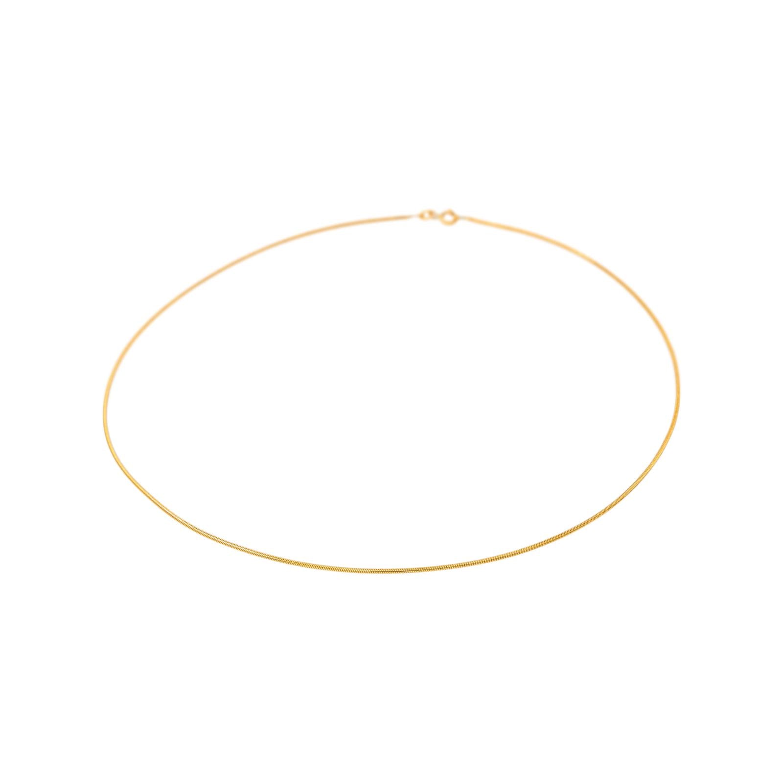 Collier Maille serpentine Or jaune