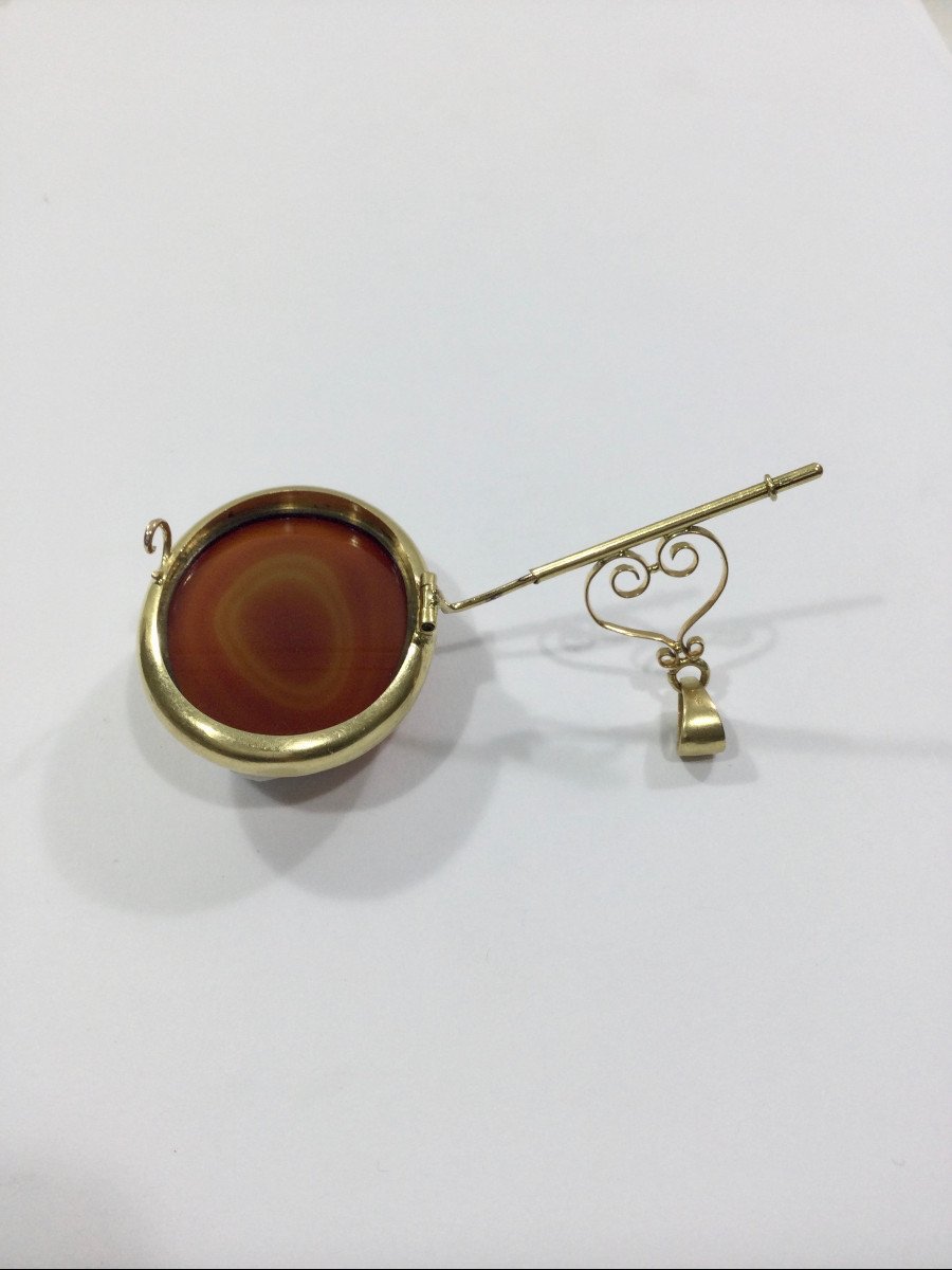 Pendentif Broche Camée Agate