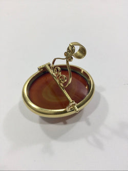 Pendentif Broche Camée Agate