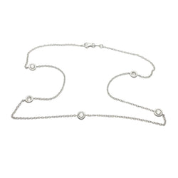Collier Chaîne en or blanc et diamants
