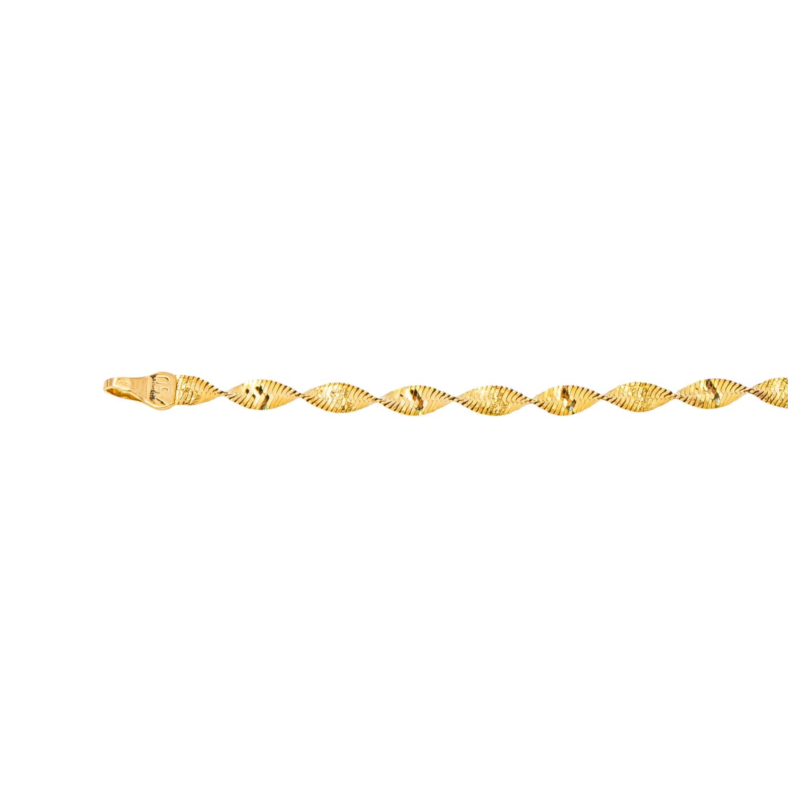Collier Maille Miroir Or jaune