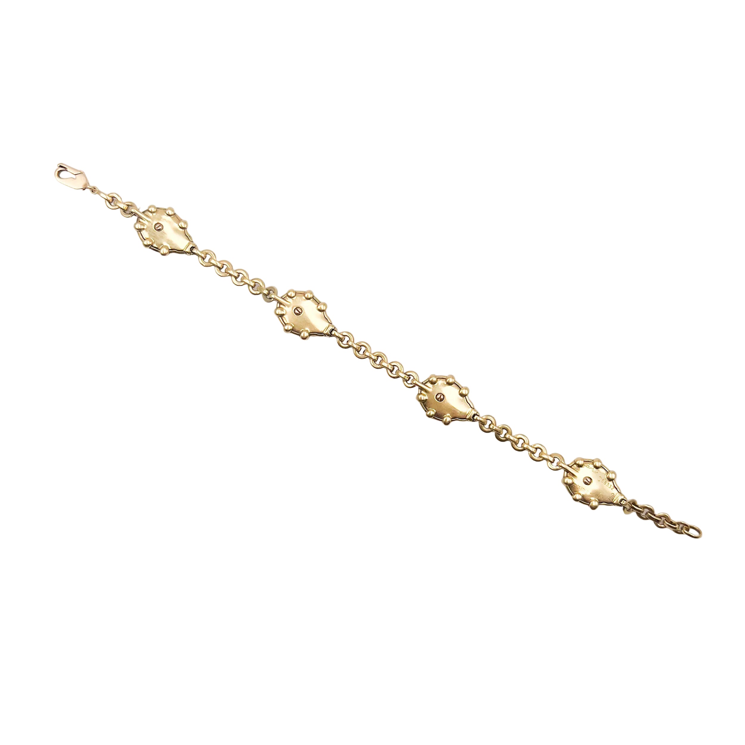 Bracelet CARTIER "Coccinelles" en or jaune et émail