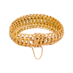 Bracelet Maille américaine Or rose