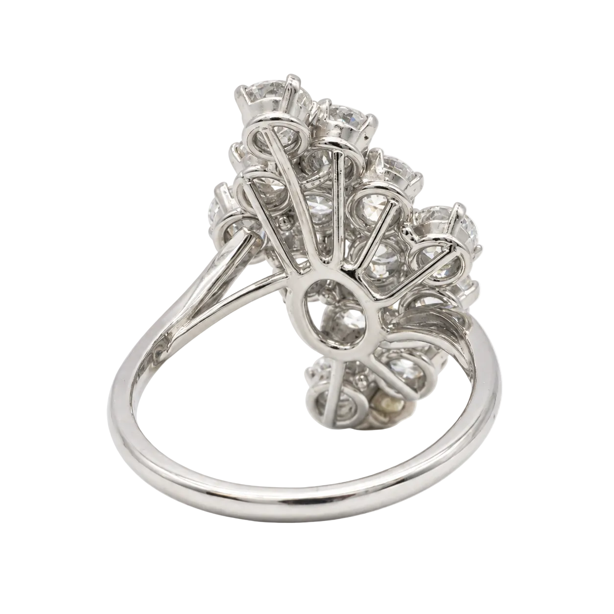 Bague Cocktail en platine et diamants