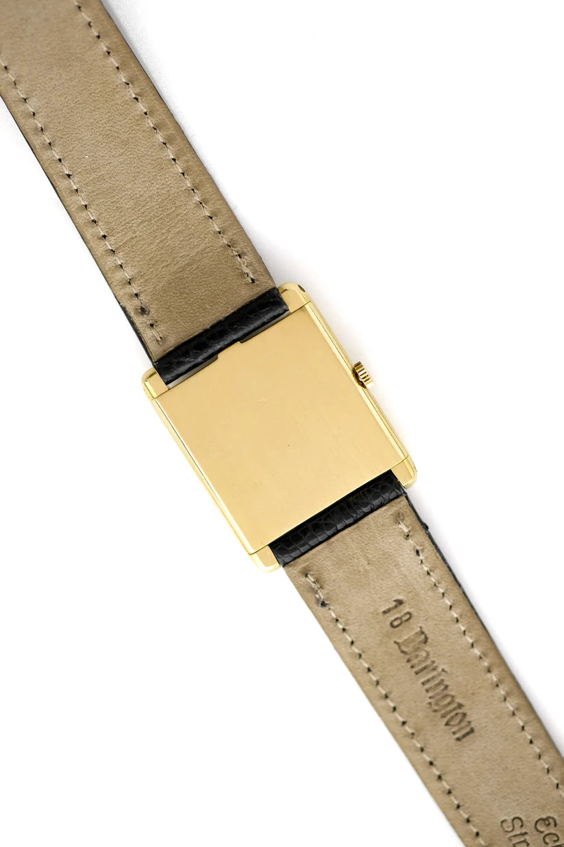 Montre CHOPARD "Tank" en or jaune et cuir