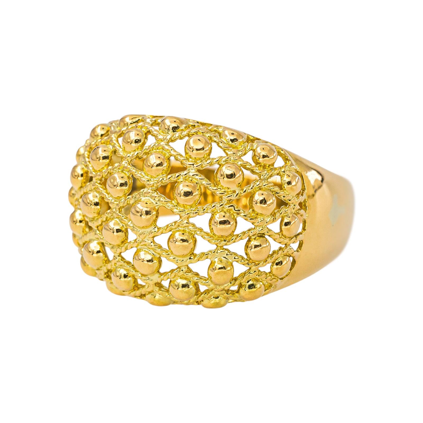Bague Dôme en or jaune