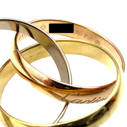 Bague Alliance CARTIER "Trinity" MM en or blanc, or jaune et or rose