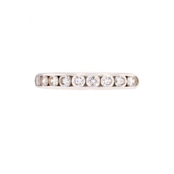 Bague Alliance en or blanc et diamants
