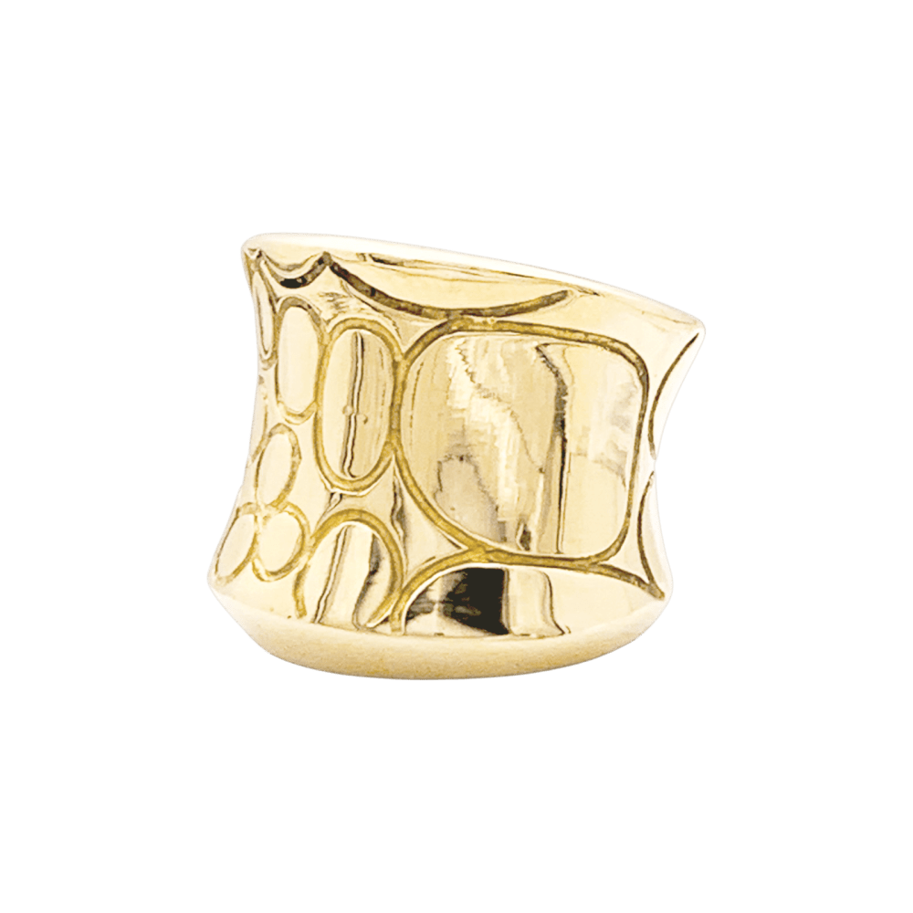 Bague Pomellato "Cocco" en or jaune.