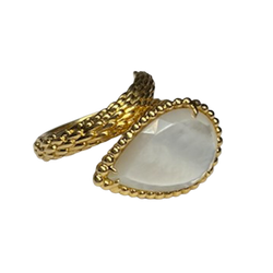 Bague Toi & Moi BOUCHERON "Serpent de Bohème" en or jaune et nacre