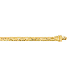 Bracelet Maille haricot Or jaune