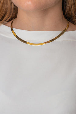 Collier Maille miroir Or jaune