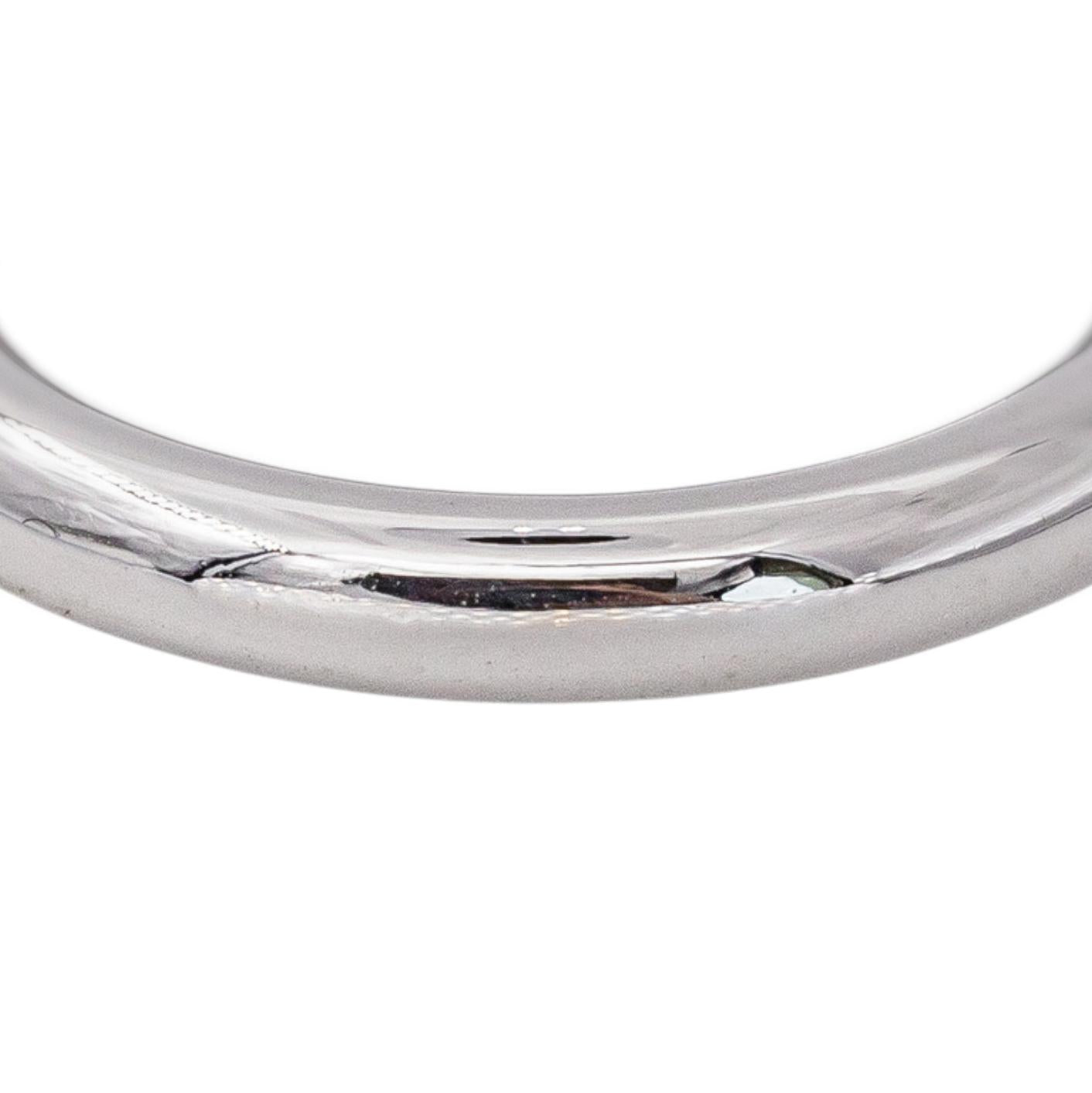 Ginette NY Bague Alliance Be my white domed band Or blanc