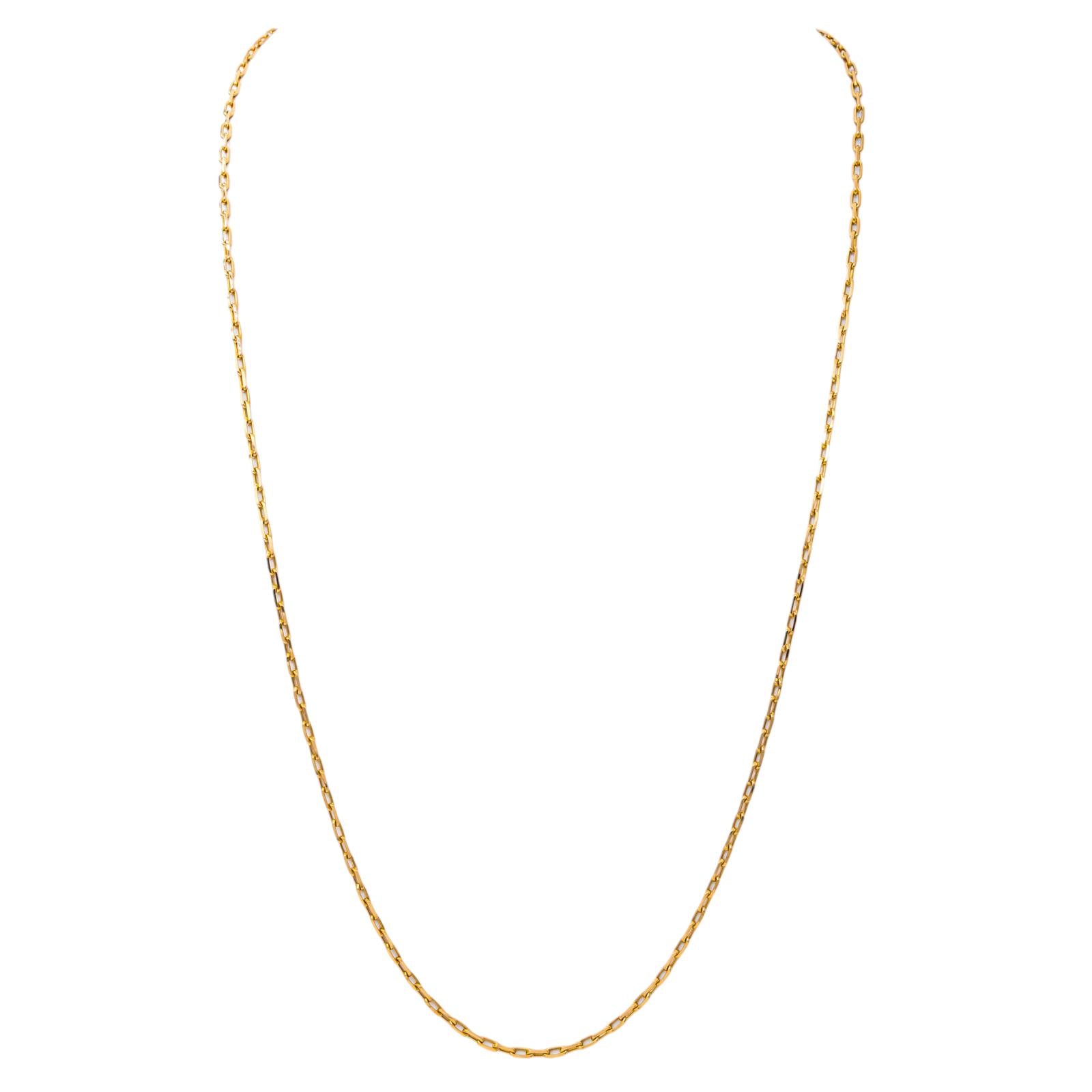 Collier Maille forçat Or jaune