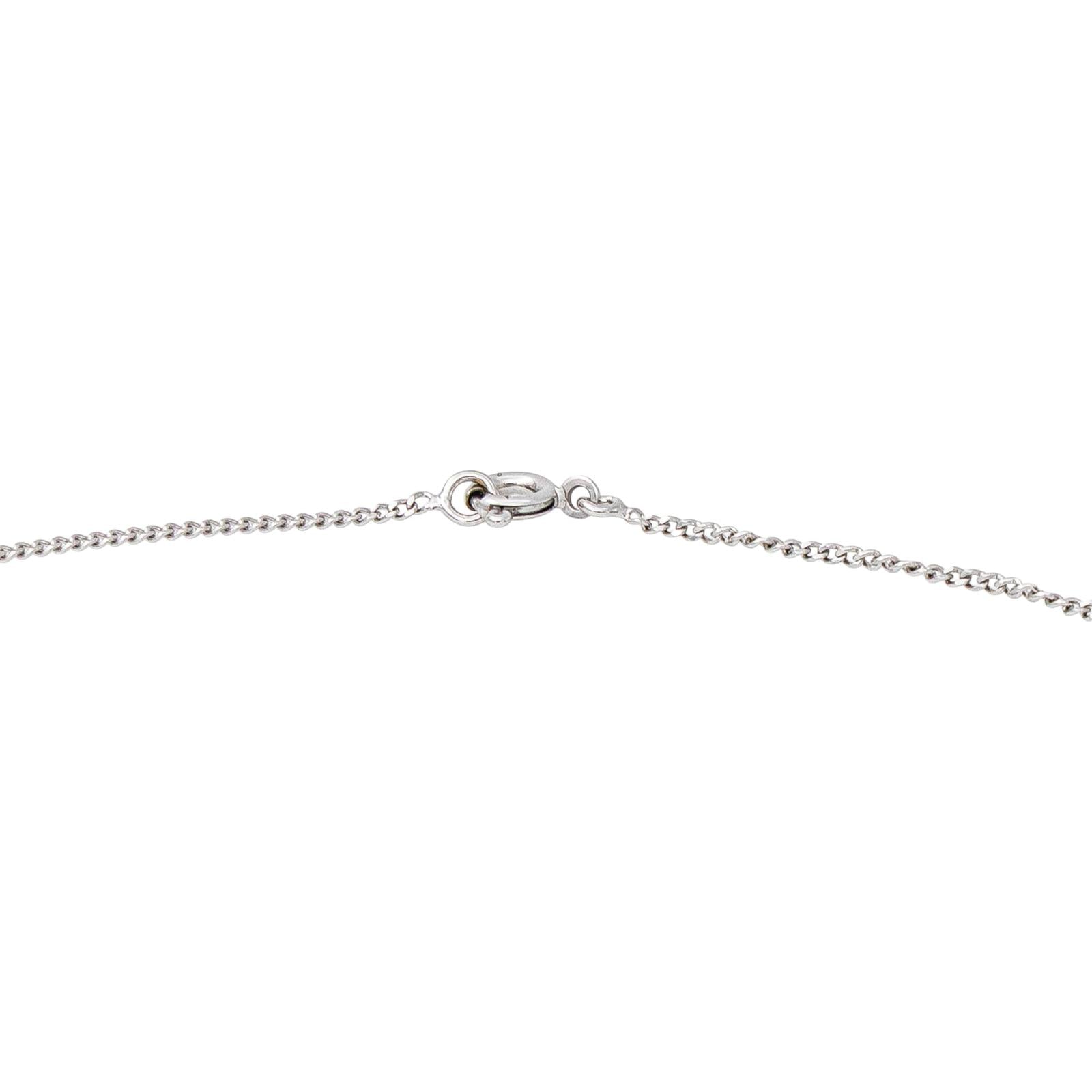Collier Maille Gourmette Or blanc