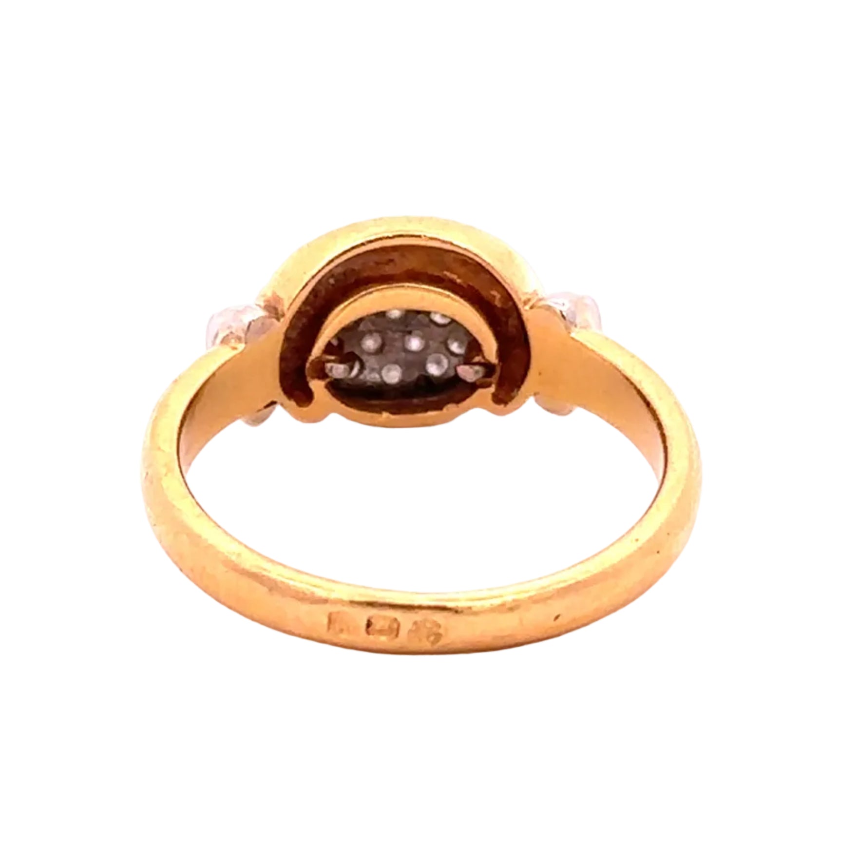 Bague en or blanc, or jaune et diamants