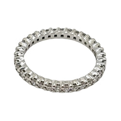 Bague Alliance en or blanc et diamants
