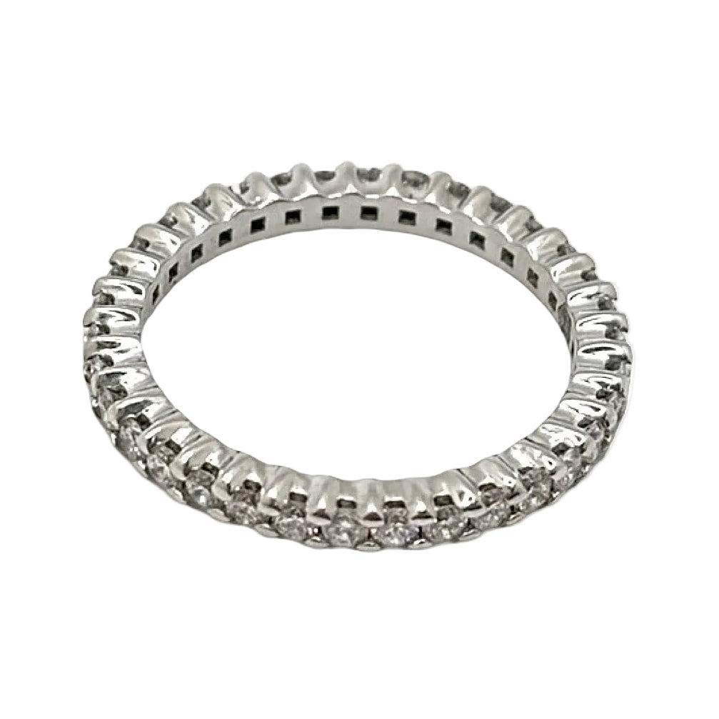 Bague Alliance en or blanc et diamants