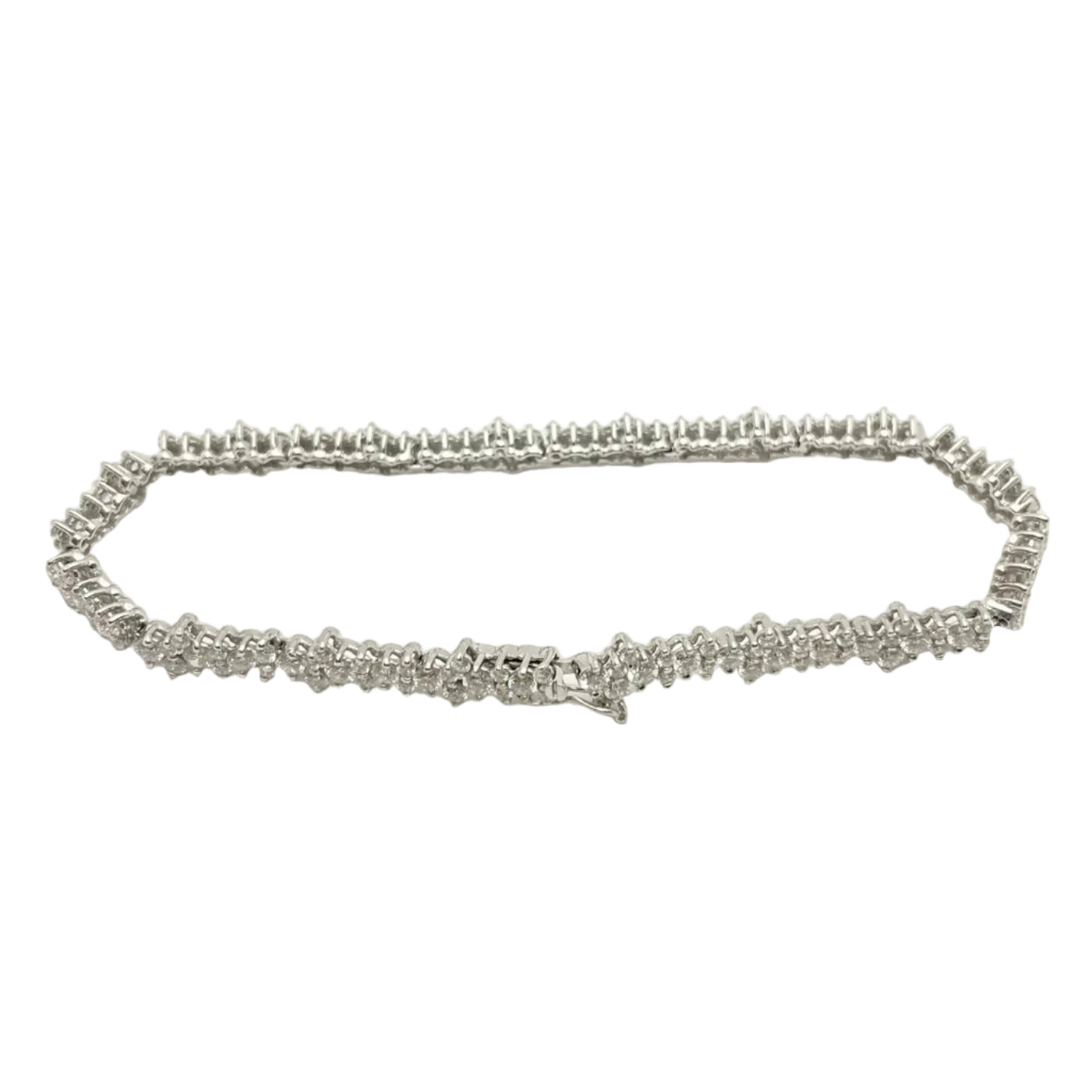 Bracelet Ligne en or blanc et diamants