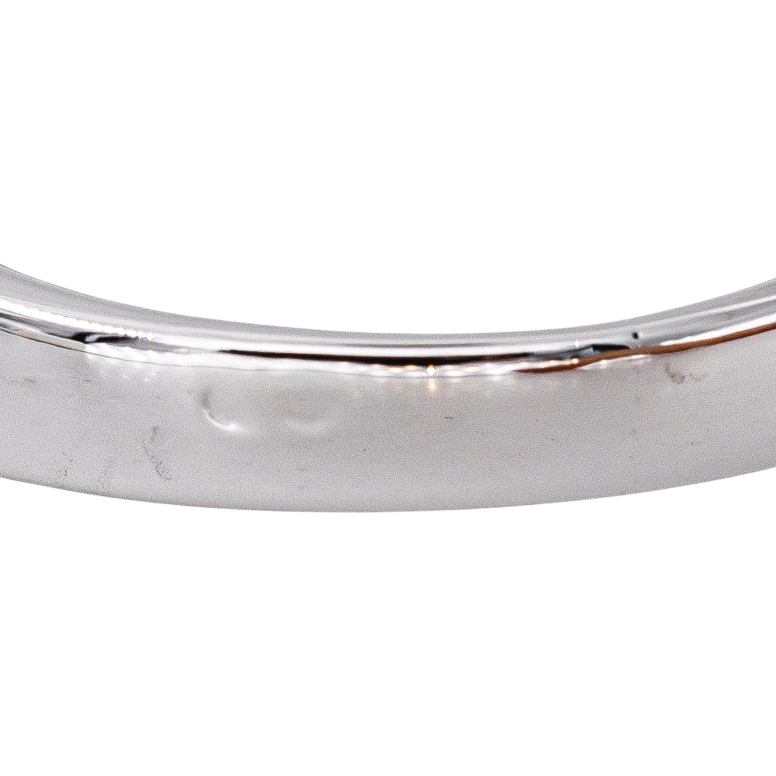 Bague Demi-alliance Or blanc Diamant