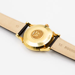 Montre OMEGA Constellation en or jaune et cuir