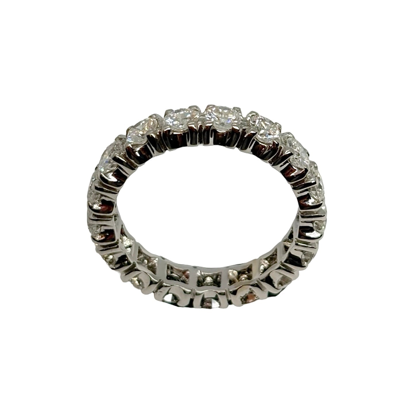 Bague Alliance en or blanc et diamants