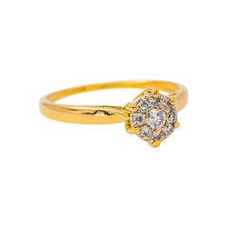 Bague Marguerite Or jaune Diamant