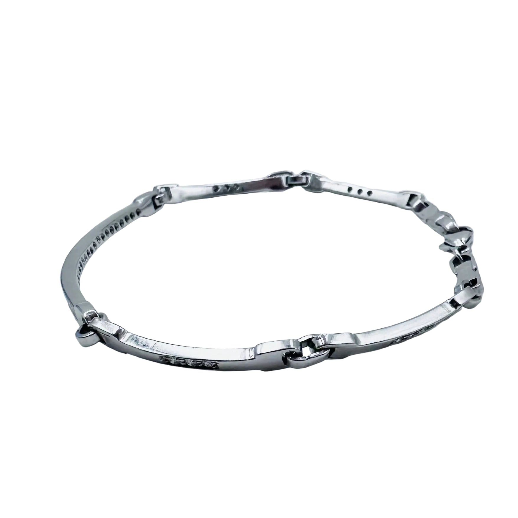 Bracelet Ligne en or blanc et diamants