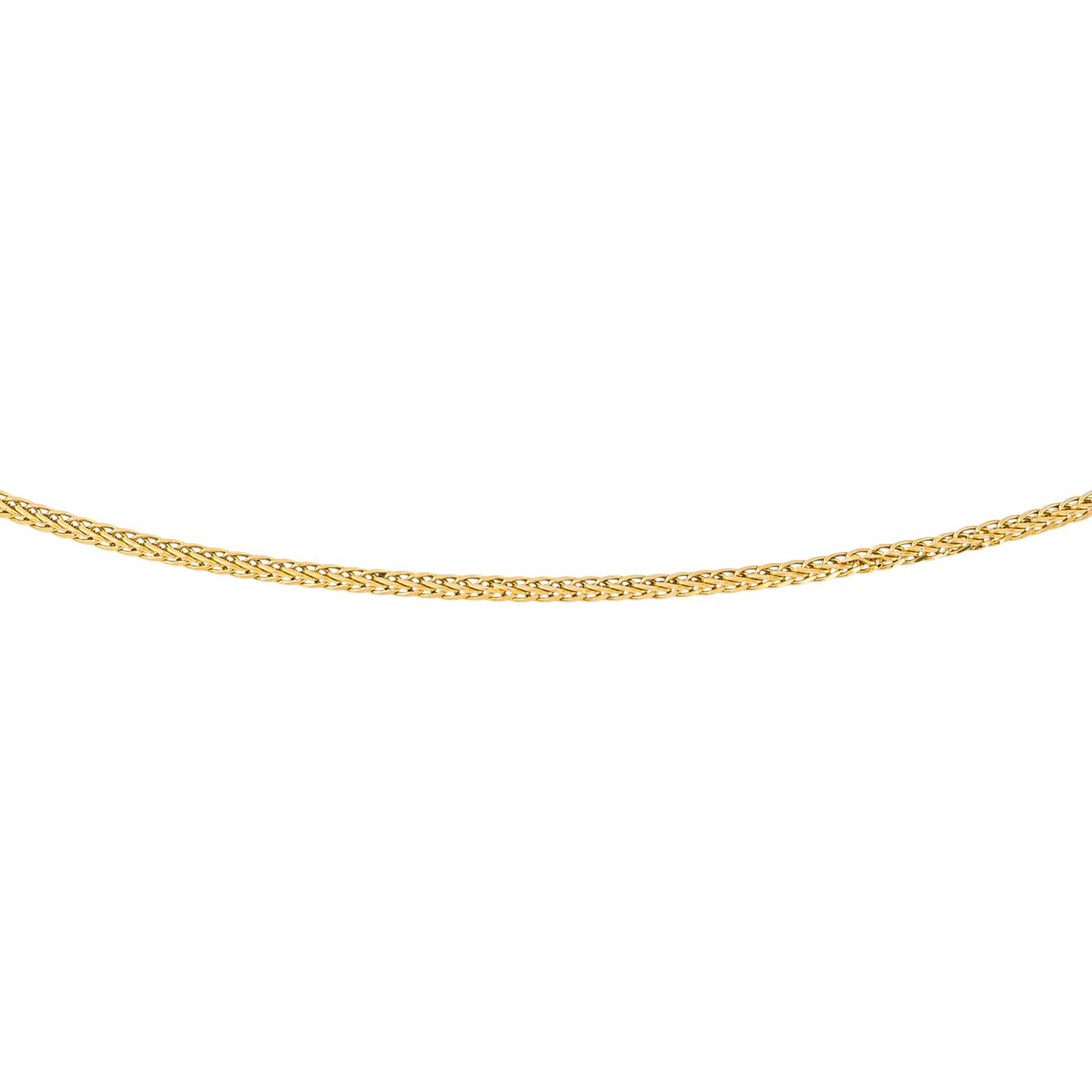 Collier Maille tressée Or jaune
