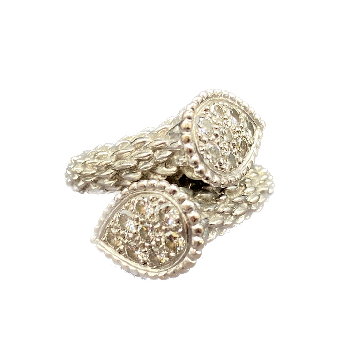 Bague Toi & Moi BOUCHERON "Serpent Bohème" en or blanc et diamants