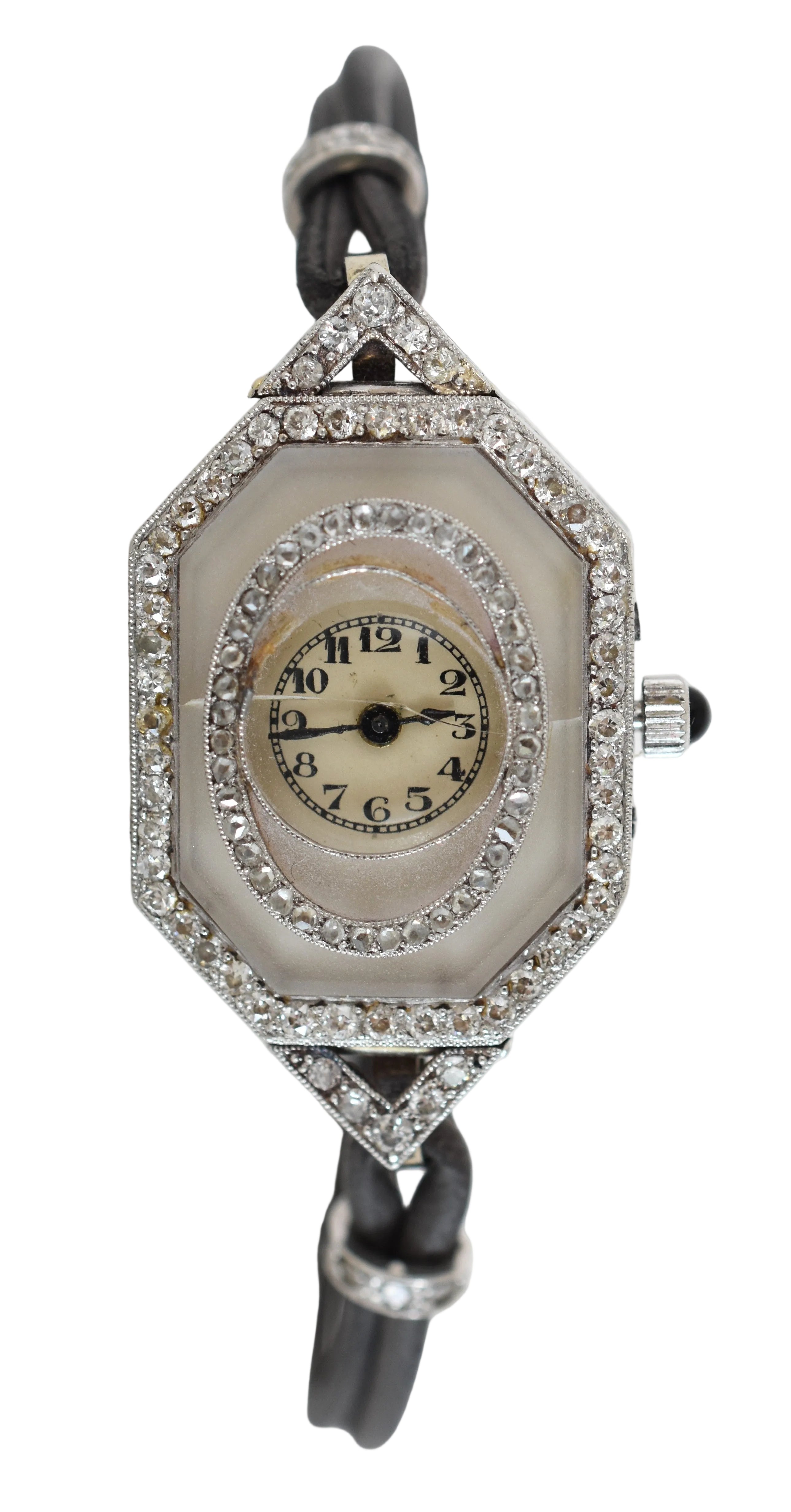 Montre VACHERON CONSTANTIN Art Déco en platine et diamants