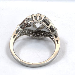 Bague en or blanc et diamants