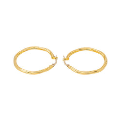 Boucles d'oreilles Créoles en or jaune