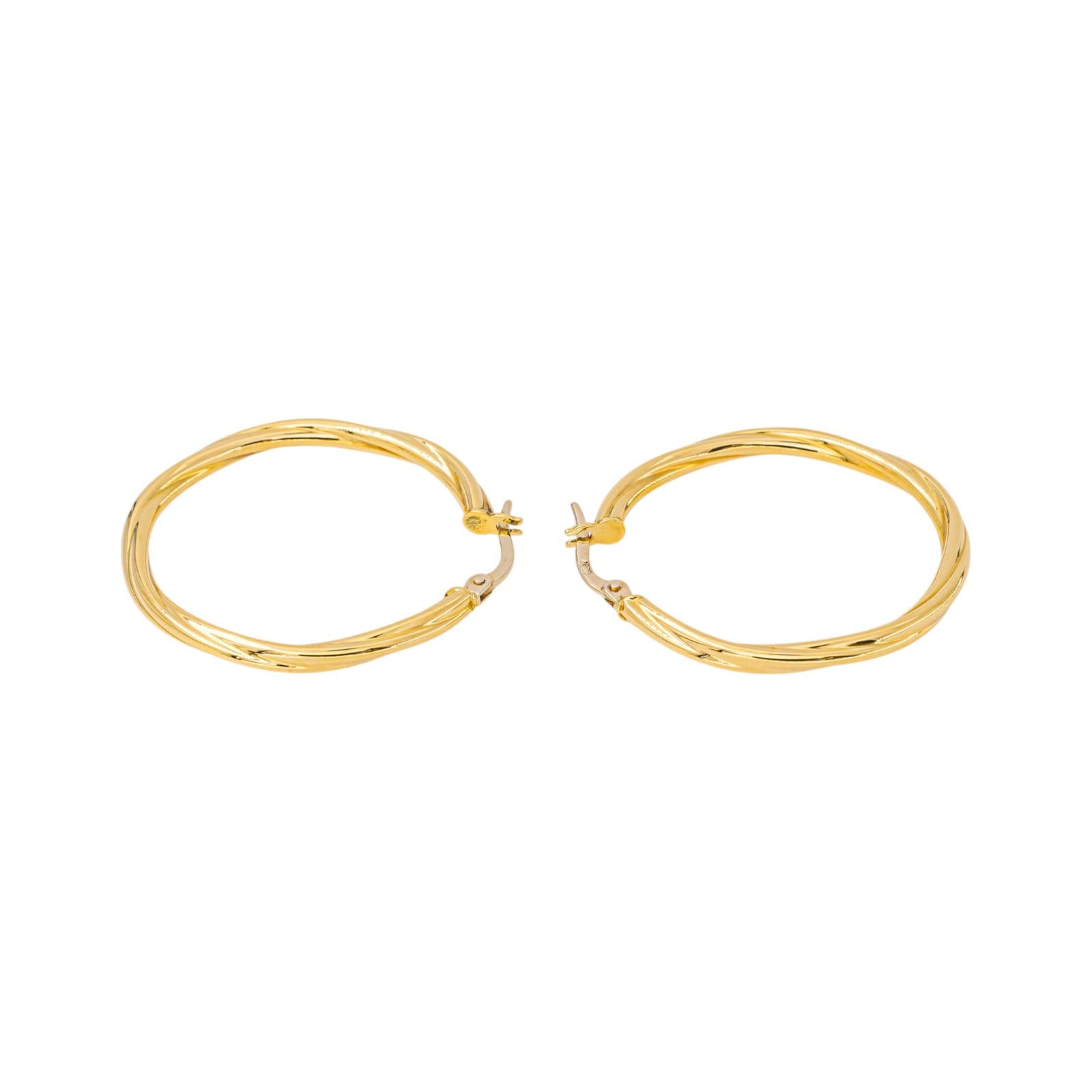 Boucles d'oreilles Créoles en or jaune
