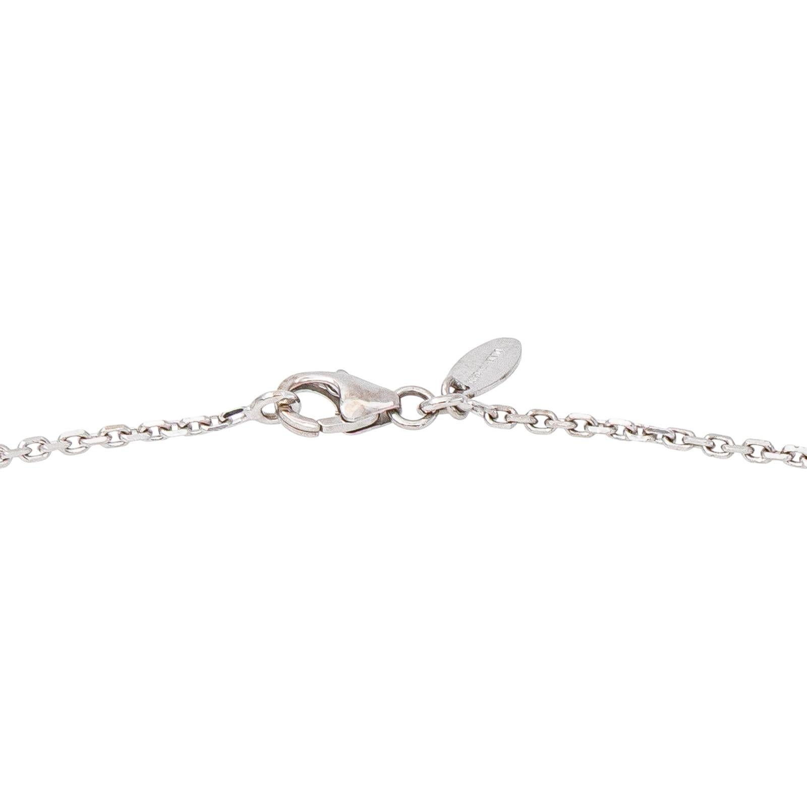 Collier Maille forçat Or blanc