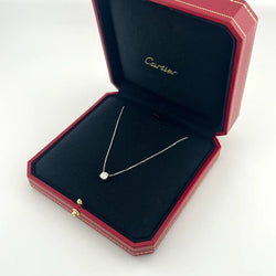 Collier Pendentif CARTIER en or blanc et diamant