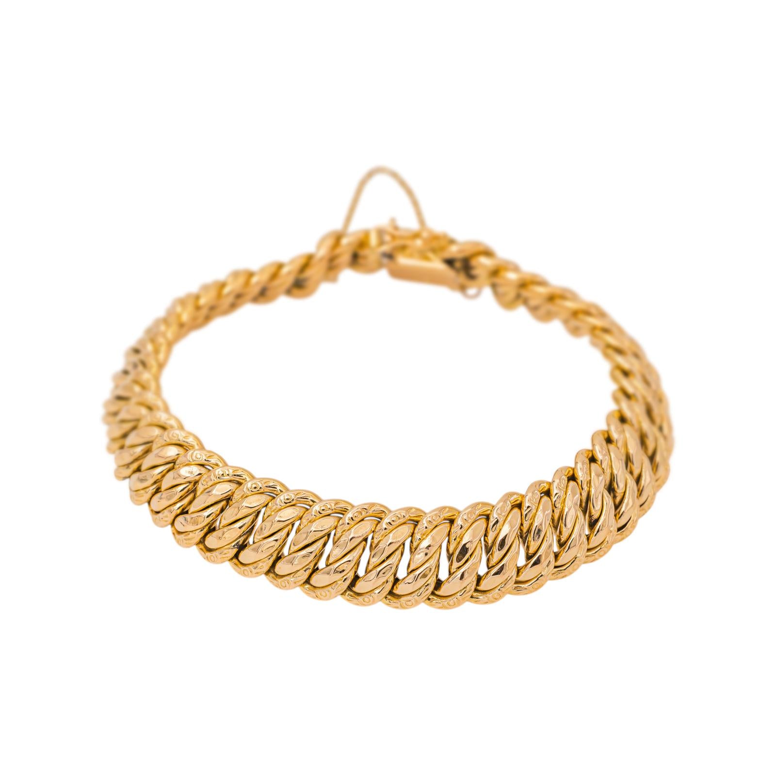 Bracelet Maille américaine Or rose