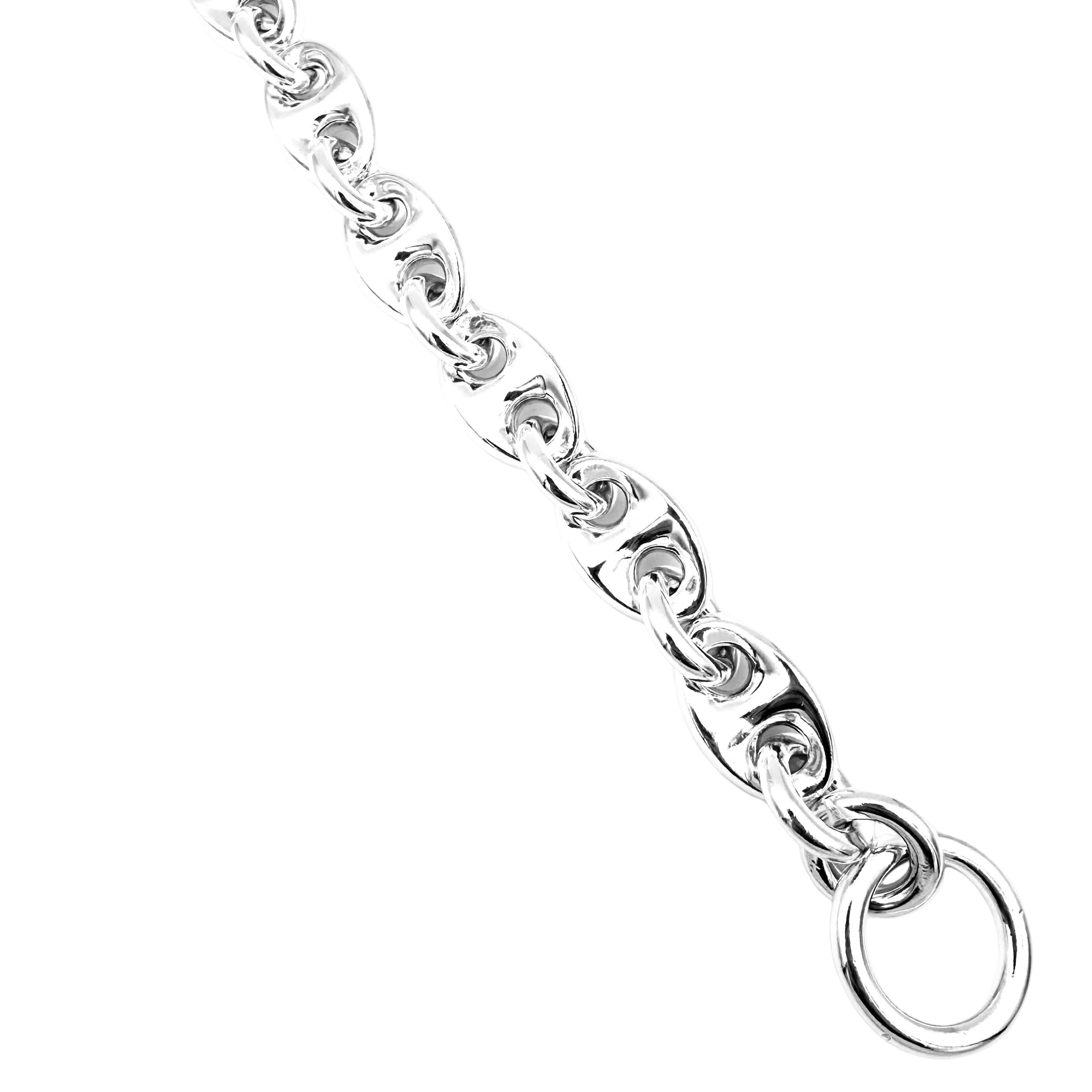 Bracelet Maille HERMÈS Neptune GM en argent
