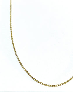 Chaîne en or jaune maille Forçat