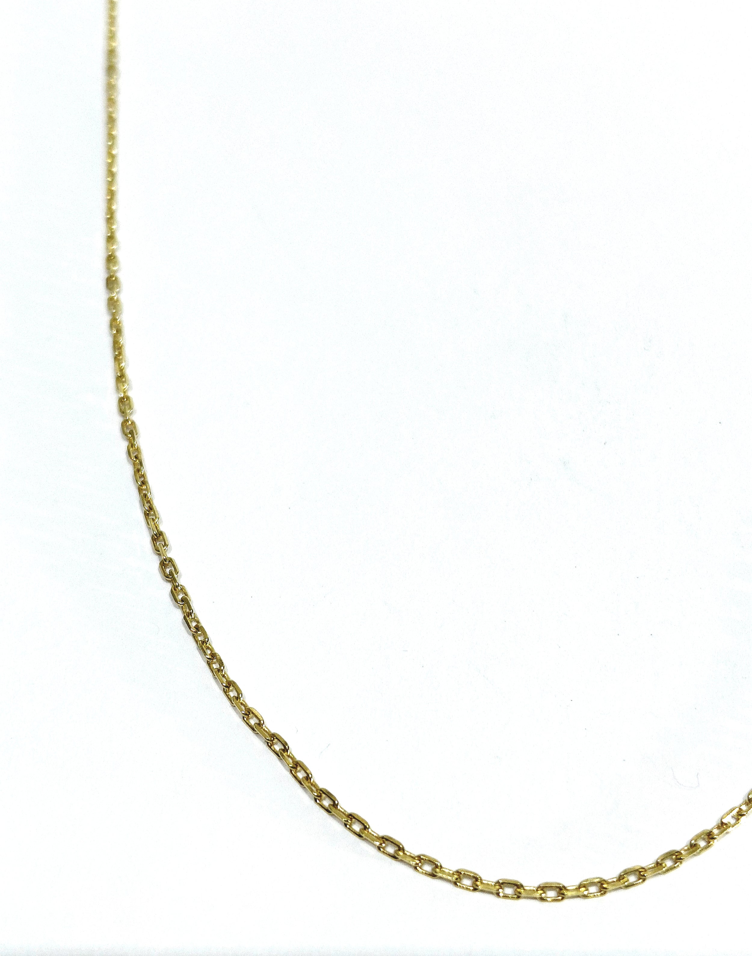 Chaîne en or jaune maille Forçat