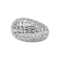 Bague Dôme Or blanc Diamant