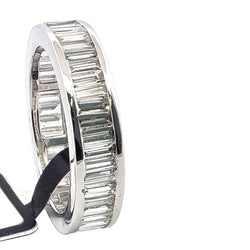 Bague Alliance en or blanc et diamants