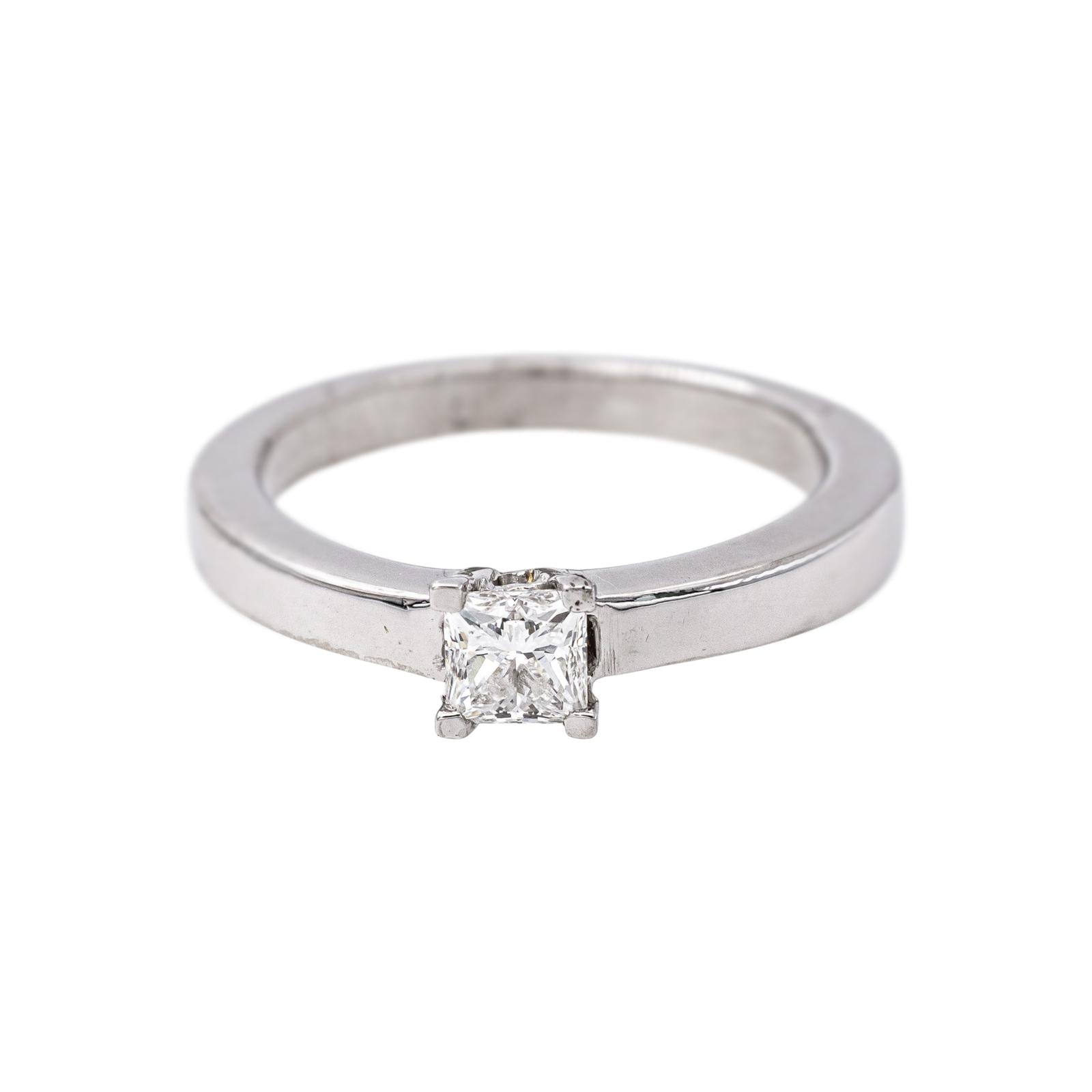 Bague Solitaire  Or blanc Diamant