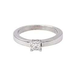 Bague Solitaire  Or blanc Diamant