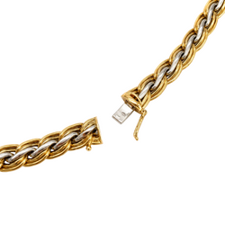 Collier Maille en or blanc et or jaune